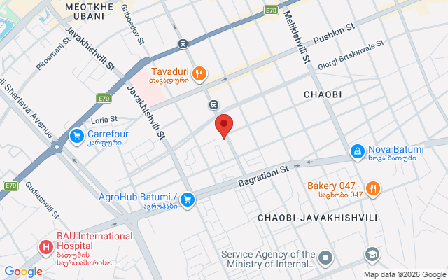 Карта расположения