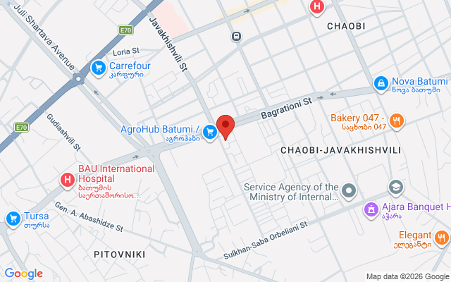 Карта расположения