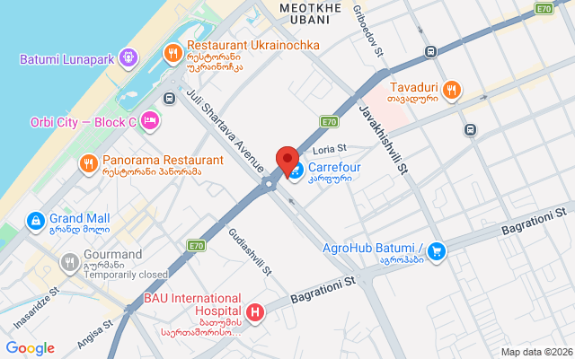 Карта расположения