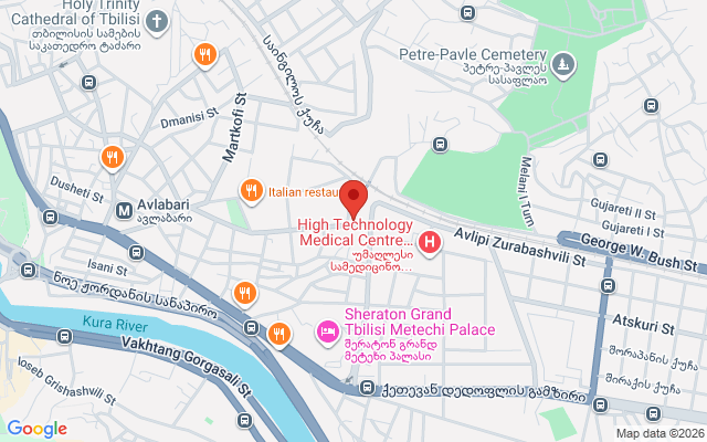 Карта расположения