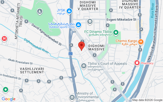 Карта расположения