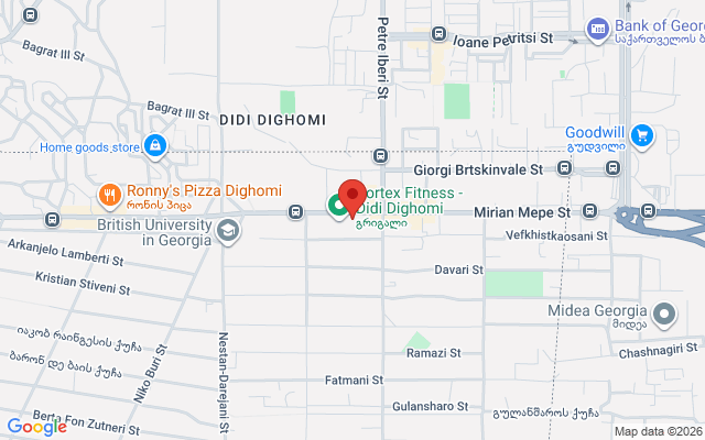 Карта расположения