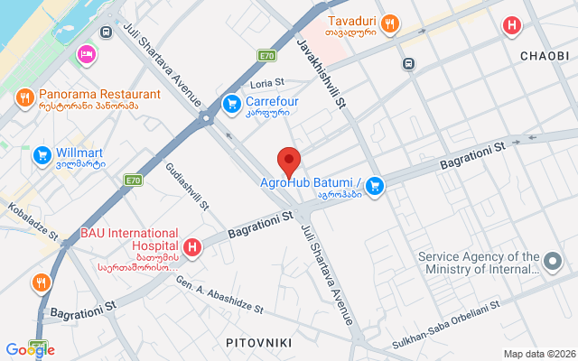 Карта расположения