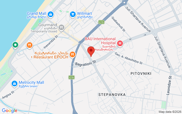 Карта расположения