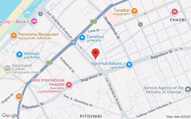 Карта расположения
