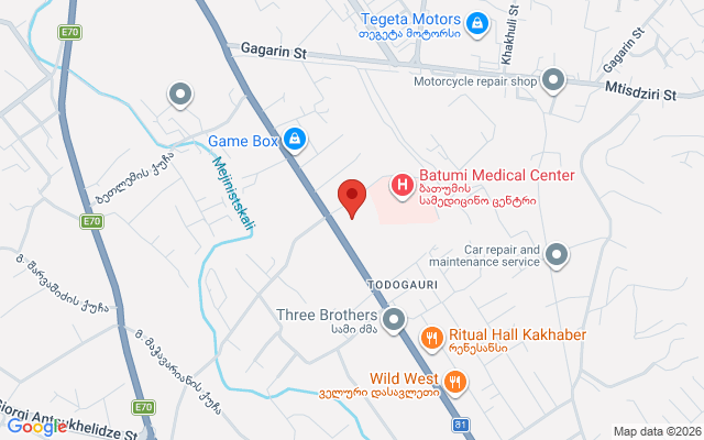 Карта расположения