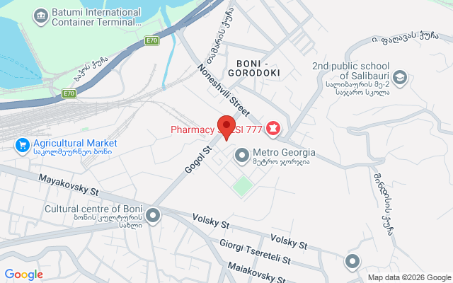 Карта расположения