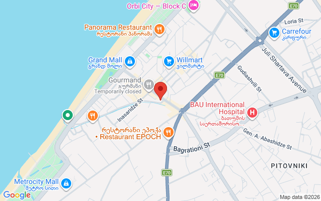 Карта расположения