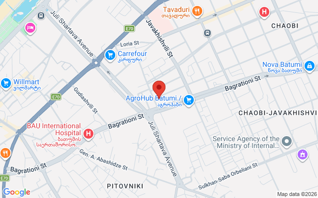 Карта расположения
