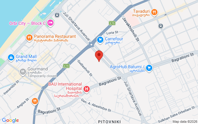 Карта расположения