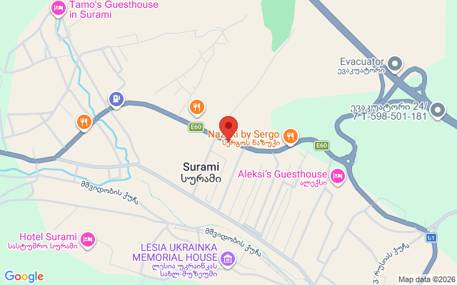 Карта расположения