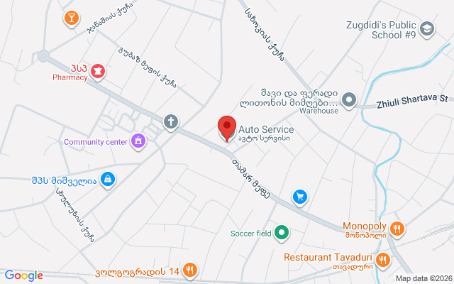 Карта расположения