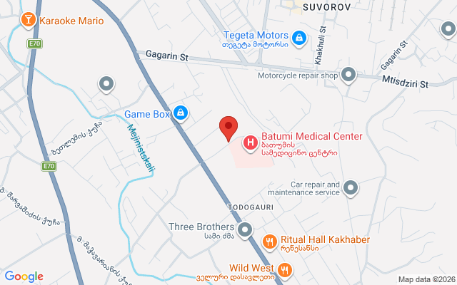Карта расположения