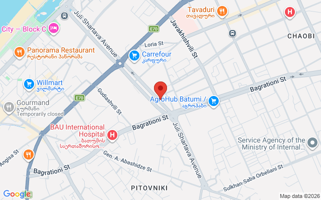 Карта расположения