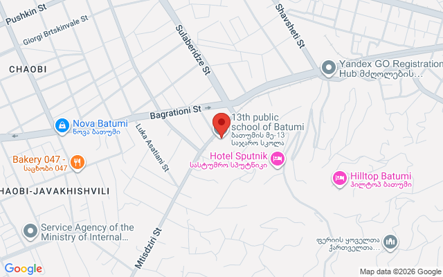 Карта расположения