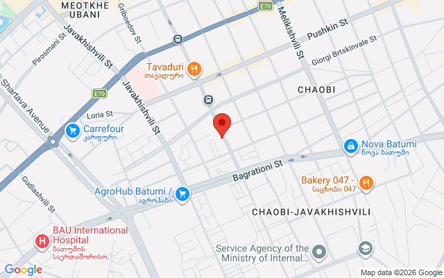 Карта расположения