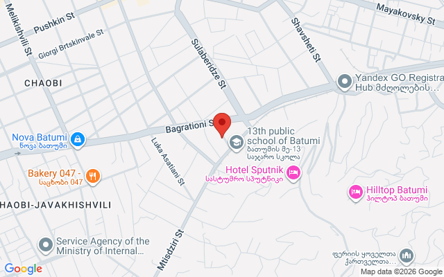 Карта расположения