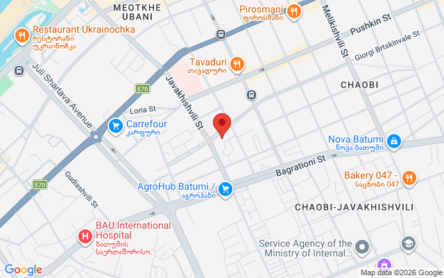 Карта расположения
