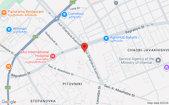 Карта расположения
