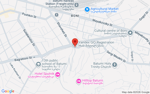 Карта расположения