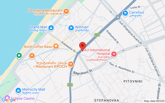 Карта расположения