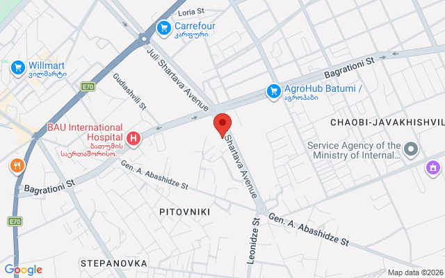 Карта расположения