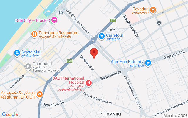 Карта расположения
