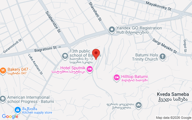 Карта расположения