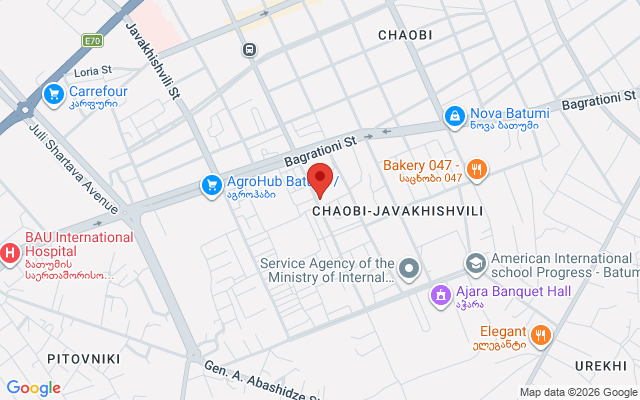 Карта расположения