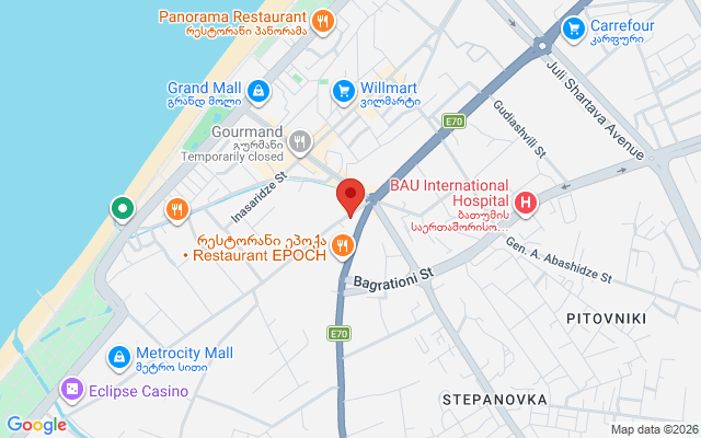 Карта расположения