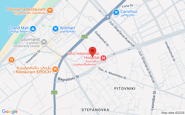 Карта расположения