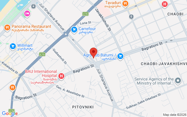Карта расположения