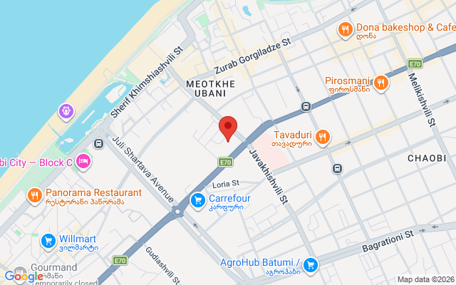 Карта расположения