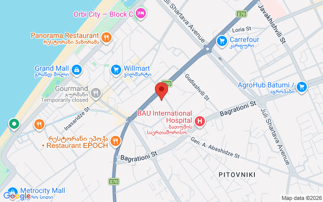 Карта расположения
