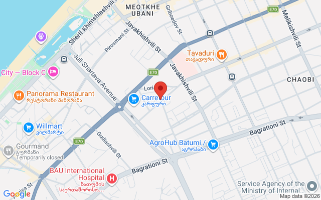 Карта расположения