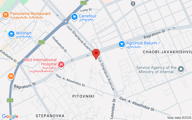 Карта расположения