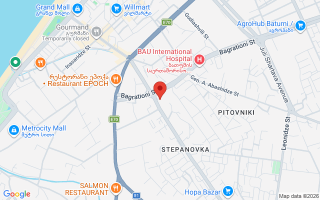 Карта расположения