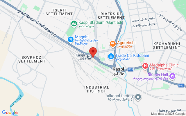 Карта расположения