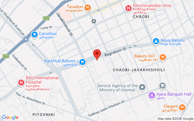 Карта расположения