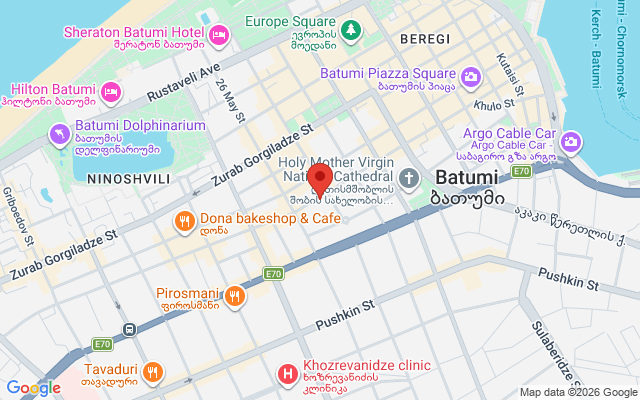 Карта расположения