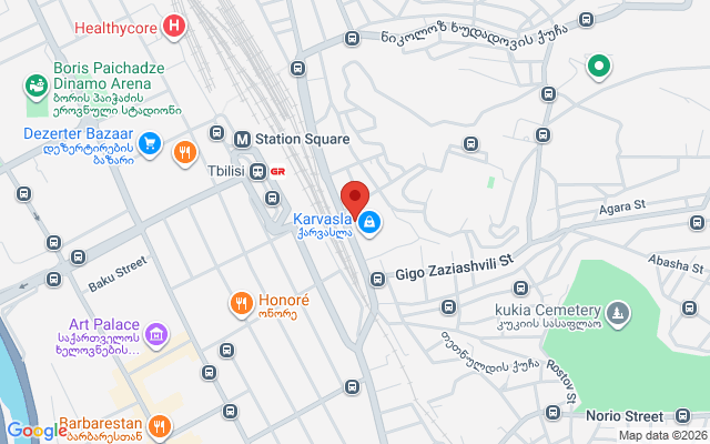 Карта расположения