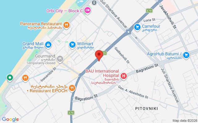 Карта расположения