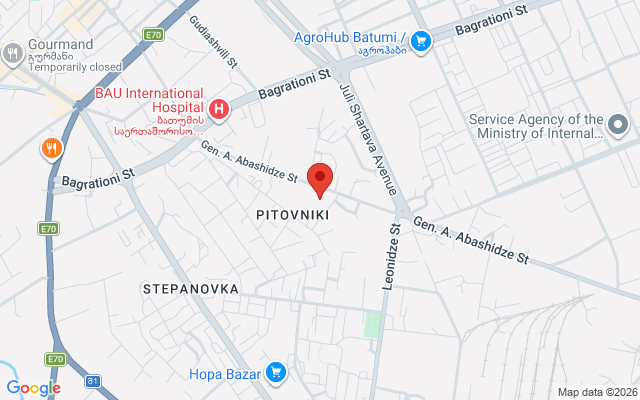 Карта расположения