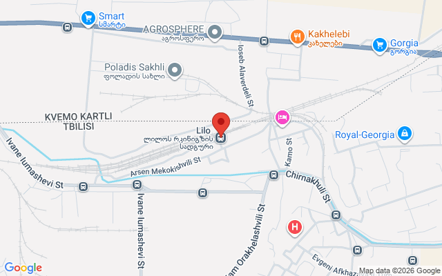 Карта расположения