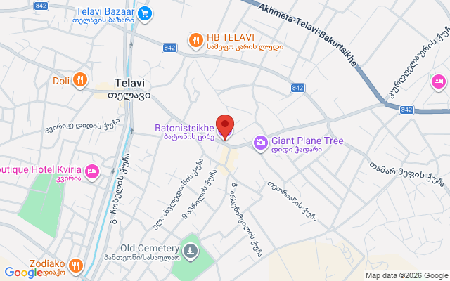 Карта расположения