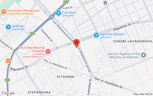 Карта расположения