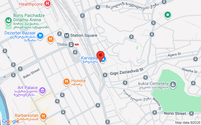 Карта расположения