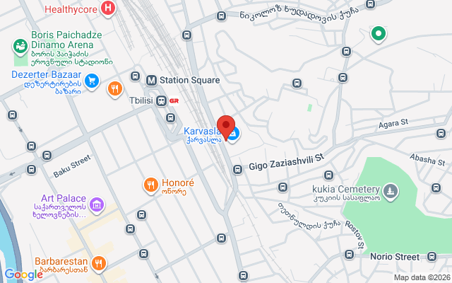Карта расположения
