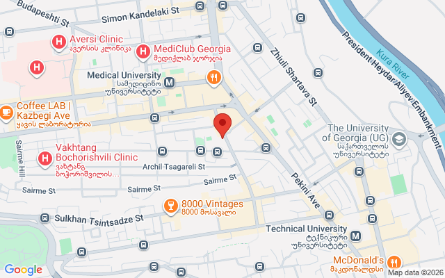 Карта расположения